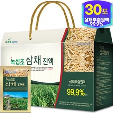 [녹십초] 99.9% 국내산 삼채진액 1박스 80ml x 30포, 1세트, 2.4L
