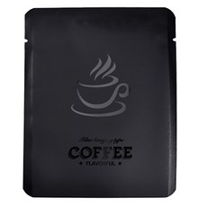 안정화된 블랙 드립 커피 포장 백 50g 포일 10개 팩, 10x12.5cm, 검은색