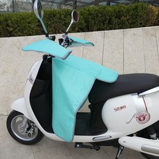오토바이 방한커버 스쿠터 방풍덮개 전기자전거 바람막이, 블루