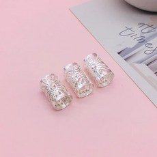 10 개/몫 6x9 미리메터 금 은 Beads 조절 Hair Braids 브레이드 링 커프 클립 관 보석 스타일링 Tool, [06] Style3 Silver10x15mm, 한개옵션1