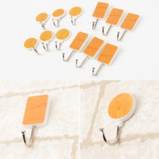 못안박고 마스크보관 차키걸이 대리석벽걸이 달력 벽에붙이는고리 옷걸이 후크, 사각, 기본