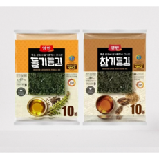 양반 들기름 + 참기름 전장김 20g 20개, 20봉