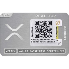 XRP 및 다중 통화 지원 기능이 포함 된 발레 암호 화폐 물리적 지갑 REAL 시리즈 스테인리스 스틸, 1, 단일상품