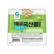 [냉장] 종가집 국산콩두부 부침용 200g 10입 업소용 대용량 캠핑 식자재, 10개