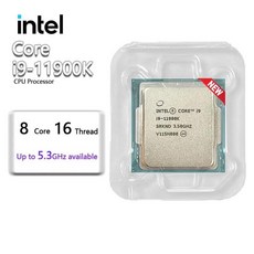 인텔 코어 i9-11900K i9 3.5 GHz 8 16 스빨간색 CPU 125와트 LGA1200 선풍기 없음 신제품, 한개옵션0 - 11900k