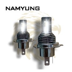 남영전구 이글아이 LED 12V 자동차전구 전조등 헤드램프 헤드라이트, H4, 1세트