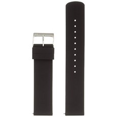 미국 직배송 Skagen Mens 20mm Silicone Watch Strap Color: Black (Model: SKB6 B01LC10W9Y - lc10w