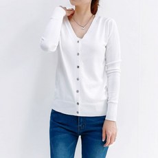 흰색가디건