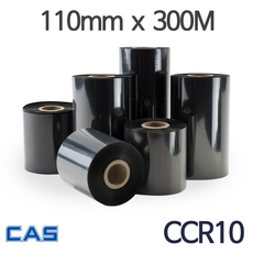 <당일출고>[카스] CCR10 왁스리본 40~110mm x 300M (1롤) CAS, 1개