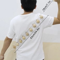 우드 백 마사지 롤러 로프 도구 림프 배수 마사지 우드 롤러 마사지 등 마사지 목 어깨,