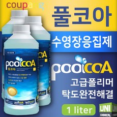 풀코아 수영장응집제 수영장약품 이코아 POOLCOA, 1L, 3개
