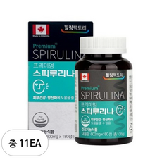 힐링팩토리 프리미엄 스피루리나 3개월분, 180정, 11개