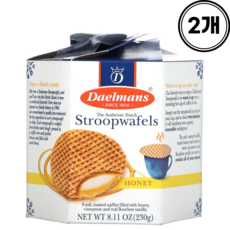 델만스 스트룹와플 허니 460g Daelmans Stroopwafels 네덜란드와플과자, 230g, 1개