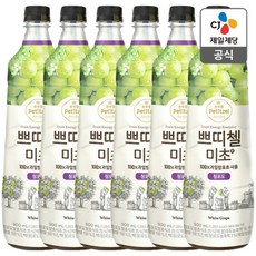 쁘띠첼 미초 청포도 900ml x 6개