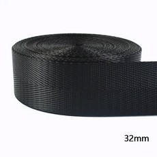 벨트 끈 줄 안전 밴드 밸트 Meetee 5 미터 20 50mm 폴리 에스테르 나일론 웨빙 테이프 diy 수동 좌석 배낭 애완 동물 스트랩 공예 재료, 32mm, 1개, RD001-32mm
