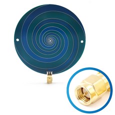 좌우 회전 원형 광대역 무선 포지셔닝 및 범위 PCB 전방향 UWB 안테나 1GHz 10GHz, [02] SMA Male, 02 1PCS SMA Male, 1개