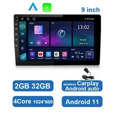ESSGOO 범용 멀티미디어 플레이어 DSP AM RDS AHD GPS 와이파이 자동 라디오 안드로이드 7 9 10 인치 4G 64G 2 Din, 4) 9inch 2 32GB MIC, 1개