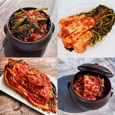 국내산 전라도 삼채 가정용 포기김치 총각김치 배추김치 열무김치 4종세트