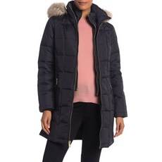 209383 마이클코어스 여자 후드티 Quilted 다운 Puffer 코트 자켓 in 블랙 사이즈 L