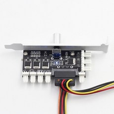 [해외] 흰 PC 8 채널 U는SEEK 팬 HUB COOLING 팬 SPEED CONTROLLER 한 1.6G CPU CASE HDD VGA PWM 팬 PCI BRACKET 힘 B, SATA interface