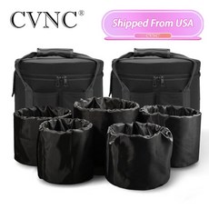 싱잉볼 명상도구 명상벨 씽잉볼 CVNC 11 122pcs 6 12 크리스탈 노래 그릇에 대 한 검은 캔버스 캐리어 가방, 블랙 백, 중국