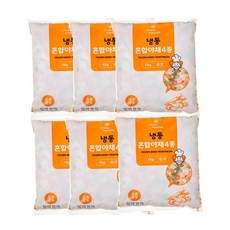 볶음밥 농우 냉동 혼합야채4종(1kg)X2개 야채혼합 손질야채, 6개, 급식1kg
