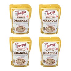 밥스레드밀 허니 오트 그래놀라 심플리 딜리셔스 글루텐 프리, 340g, 4개