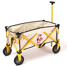 CHUMS 폴딩 웨건 CHUMS Folding Wagon CH62-1755 W066 Natural/Yellow [아웃도어 캠핑 왜건] 단일 상품 이미지