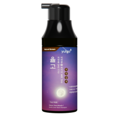 율고 자연을 담은 시간 순한 새치 염색샴푸 자연갈색, 200ml, 1개 200ml, 1개