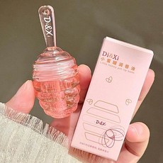 허니 팟 립 오일 과일 밤 오래 지속되는 보습 클리어 리퀴드 립스틱 글로스 메이크업 화장품, 1개, Peach