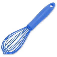 Chef Craft 프리미엄 실리콘 와이어 쿠킹 거품기 26.7cm10.5인치 핑크 핫템 잇템, 1개, 블루