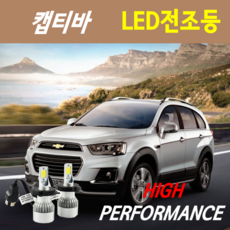 하이퍼포먼스 캡티바 LED전조등(안개등) 8000루멘 6000K, (선택사항)고무 더스트캡 - 1세트