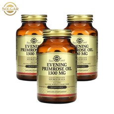 Solgar Evening Primrose Oil 달맞이꽃종자유 1300mg 60젤 3SET, 60정, 3개