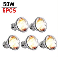 UVA 25 스펙트럼 W UVB UV 2 거북이 전구 뱀 베이킹 50 10 1 개 애완 동물 5 파충류 가열 75W, 5PCS 50w light bulb, 5개