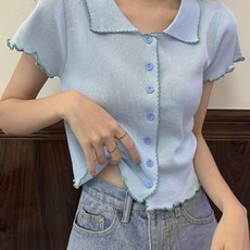 폴로반팔가디건