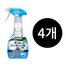 조이펫 조이펫 천연 성분 탈취제 고양이 배변 및 소변 냄새 전용, 4개, 270ml