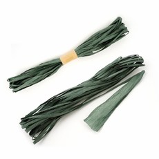 [루피너스] DIY 태슬가랜드 전용종이끈 10m 파티용품 문구용품 칼라지끈, 카키, 1개