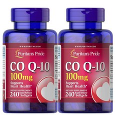 퓨리탄프라이드 코큐텐 100mg 소프트젤 240정 2팩, 2개