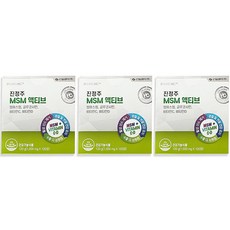 진정주 MSM 액티브 3박스 (1000mg x 120정) 523121, 120정, 3개
