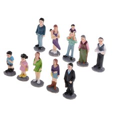STK 10Pcs 수 지 모델 그림 문자 사람들 모래 테이블 모델 장면 액세서리