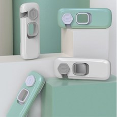 서랍잠금장치 싱크대문열림방지 밴드형, 그레이, 1개
