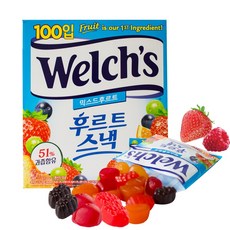 웰치스 후르츠 젤리 후르트스낵 100개입 2.5KG 코스트코 젤리, 100개