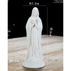 작은손 도자기 순백의 도자기 마리아 은총이 가득하신 성모마리아상