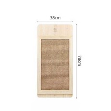  수직스크래쳐 고양이스트레칭 기둥 무루캣 우드타워 숨숨집, 중간 크기 58x28CM 단단한 나무 소나무 임베디드 