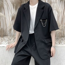 반팔블레이저