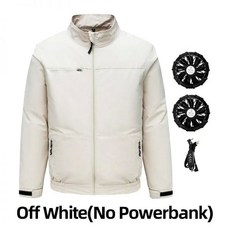 더운 날씨 노동자 선풍기 의류 남성 에어컨 여성 재킷 바디 쿨링, 4XL-5XL, White(No Powerbank)_4XL-5XL