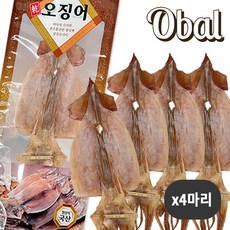 오발 국내산 실속 마른오징어 4마리 160g, 1개