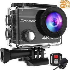Crosstour 액션캠 4K WiFi HDMI 출력 방수, CT8500