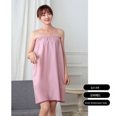 목욕 치마 미용실 목욕 타월 착용 가능 가슴 찜질복 사우나 가운 가운 여성 가정용 가슴 코팅 공장, 코튼-핑크, 공제금