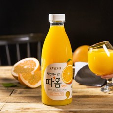 빙그레 따옴주스 730ml 오렌지 생과일주스 착즙주스 냉장배송, 1개